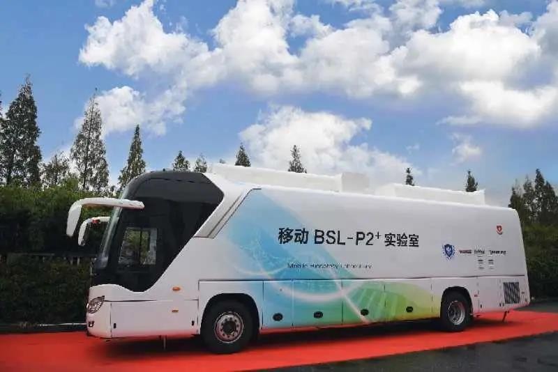 Mobile Lab Vehicle Escorts the CIIE